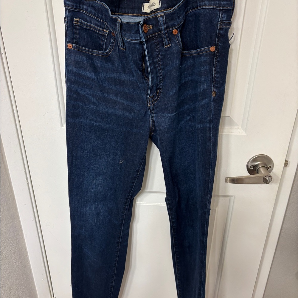 Madewell Blue Skinny Jeans with Tapered Fit